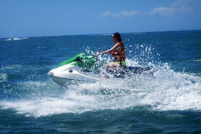Jet Skiing and Parasailing at Uluwatu in Bali