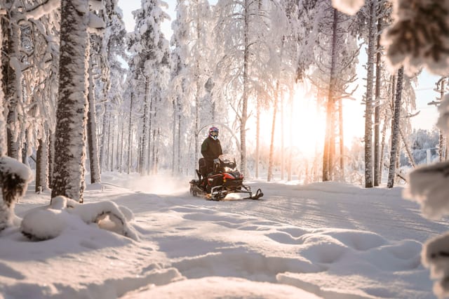 Snowmobile and Snowshoe Safari in Rovaniemi