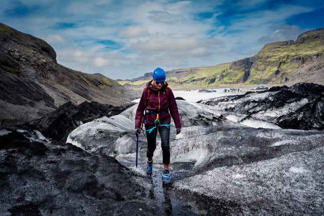Randonnée glaciaire privée à Sólheimajökull, dans le sud de l’Islande