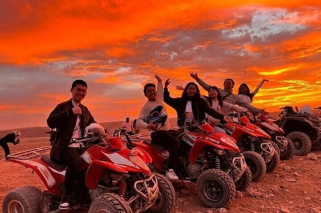 Explore Agafay Desert: ATV Quad, Sunset, Camel and Dinner in Marrakesh