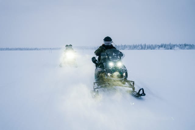 Snowmobile Adventures with Lunch in Levi