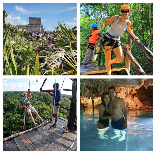 Tulum Cenote Snorkel and Zip Line Jungle Tour in Riviera Maya