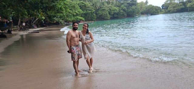 Venas Azules Beach Swim Day in Portobelo