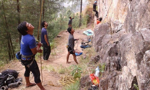 Rock Climbing near Kathmandu Valley