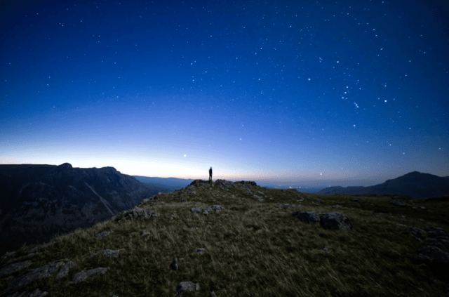 Night Sky Photography Hiking in the Lake District