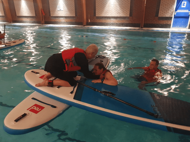 Pool SUP Rescue Technique Clinic in Thames Ditton
