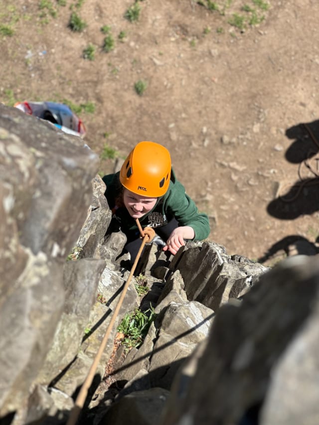 Rock Climbing and Abseiling in Bennybeg, Creiff