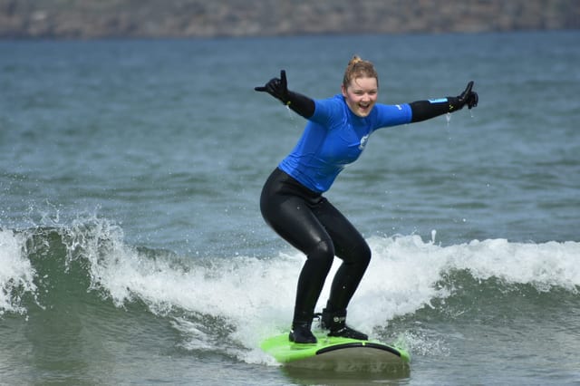 Group Surf Lessons at Dunnet Beach
