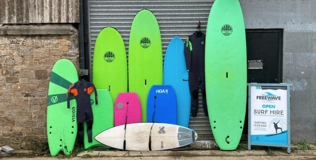 Surf & Bodyboard Hire on Summerleaze Beach, Bude