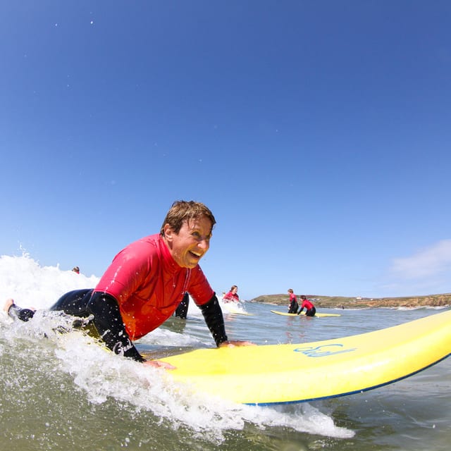 Beginner & Improver Surf Lessons on Gwithian Beach