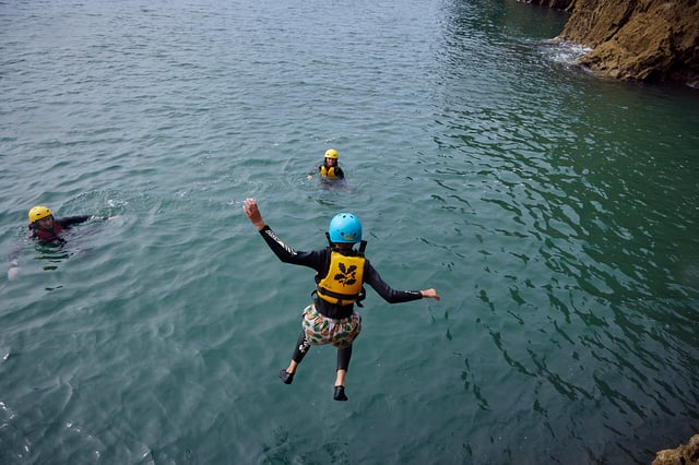 Coasteering at Stackpole Quay in Pembrokeshire, listing photo