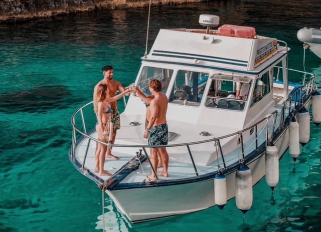 Comino Three-Bay Cabin Cruiser Trip: Crystal Lagoon, Blue Lagoon & Santa Marija Bay, listing photo