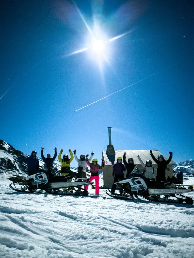 2-Hour Sunset or Night Snowmobile Tour with Dinner in a Mountain Refuge, listing photo