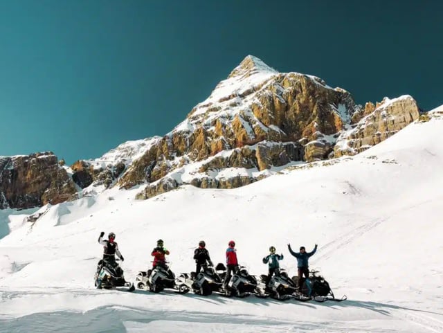 4-Hour Guided Snowmobile Circuit with High-Mountain Barbecue, listing photo