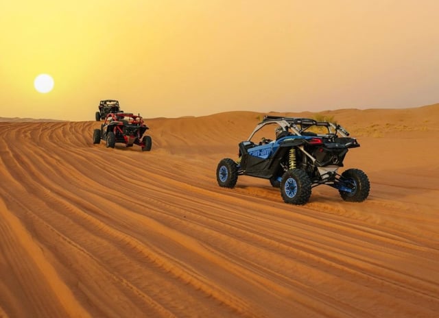 Early Morning Desert Buggy Experience with Sandboarding & Camel Interaction, listing photo