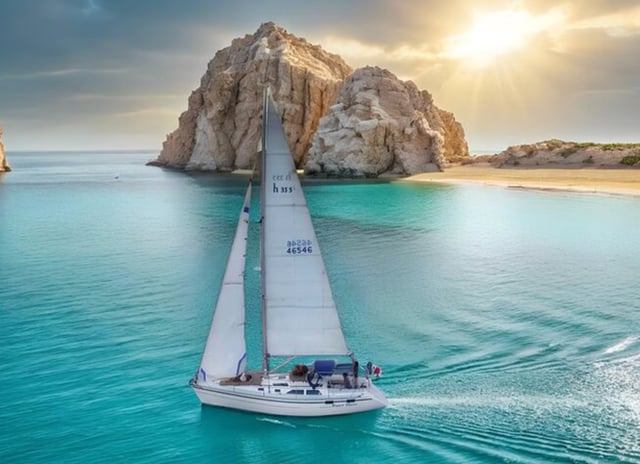 Cabo San Lucas Private Sail & Snorkel to The Arch with Open Bar (Up to 8 Guests), listing photo