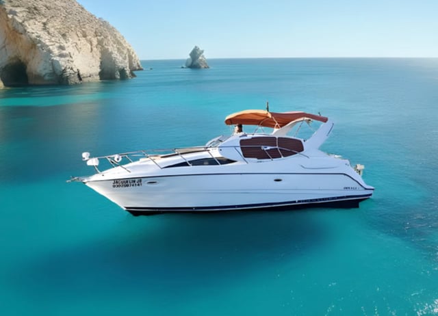 Cabo Private 32ft Yacht Cruise to El Arco with Snorkelling (Up to 8 Guests), listing photo