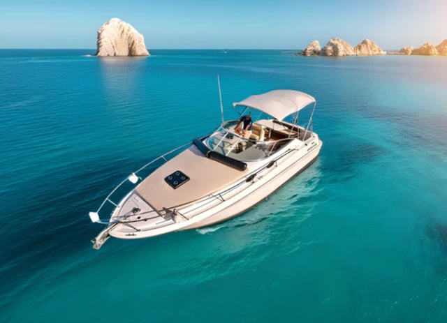 Cabo 29ft Private Yacht Cruise to The Arch with Snorkelling (Up to 6 Guests), listing photo