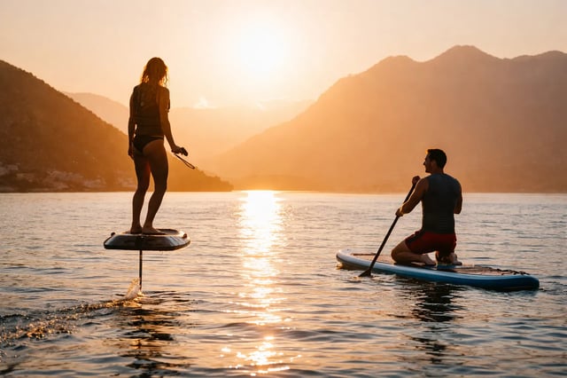 Sunset Paddle & E-Foil Experience in Estepona (Couples Ocean Adventure), listing photo