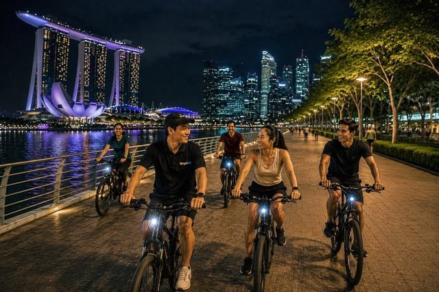 Singapore Marina Bay Night Bike Tour, listing photo