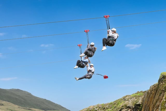 ‘Titan’ Four Person Zip Line in Llechwedd, listing photo