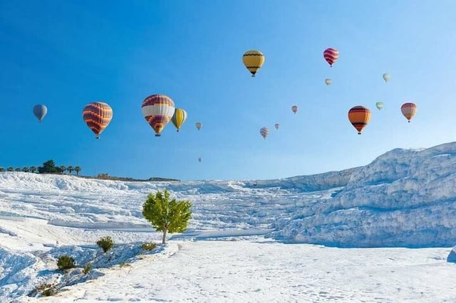 Hot Air Balloon over the Pamukkale Travertines, listing photo