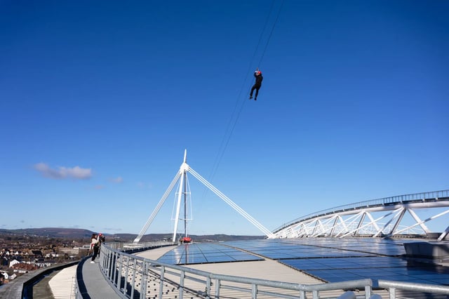 ‘Stadium Flyer’ Zip Line in Cardiff, listing photo