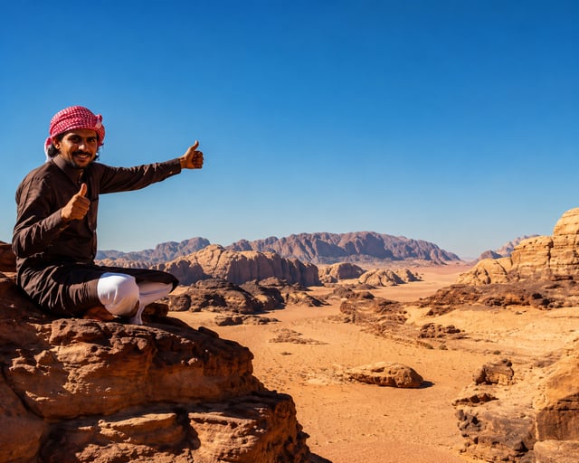 Jabal Al-Hash Summit Hike with Sunset in Wadi Rum, listing photo
