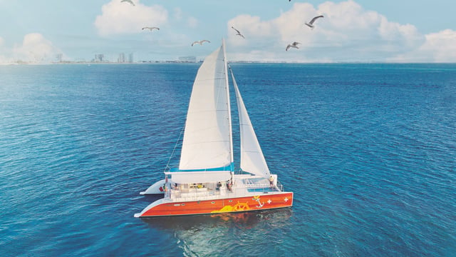 Catamaran Snorkel and Dolphin Tour in Isla Mujeres, listing photo