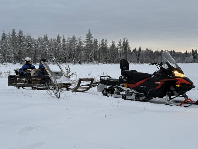 Private Snowmobile Sleigh Ride to Santa’s Hidden Cabin in Rovaniemi, Lapland, listing photo