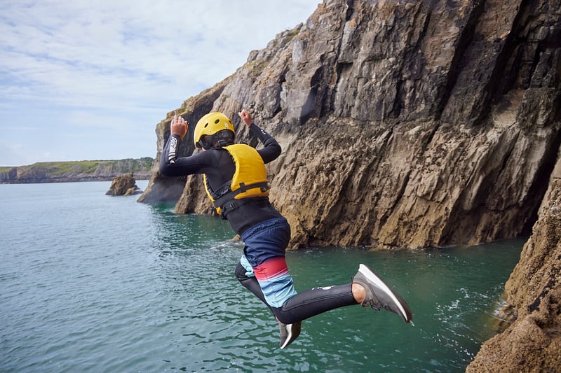Coasteering at Stackpole Quay in Pembrokeshire, photo 2