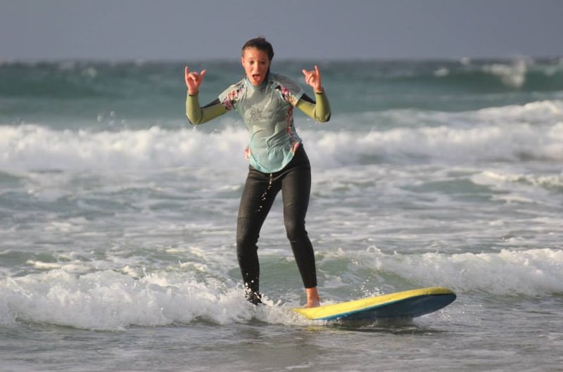 Beginner/Improver Surf Lessons on Praa Sands Beach gallery 6