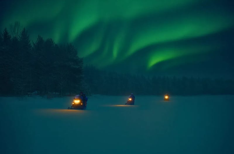 Rovaniemi Snowmobile Evening Safari and Northern Lights Experience, photo 2
