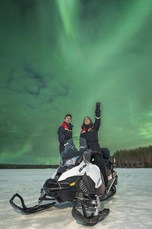 Northern Lights Snowmobile Photography Tour in Rovaniemi, photo 5