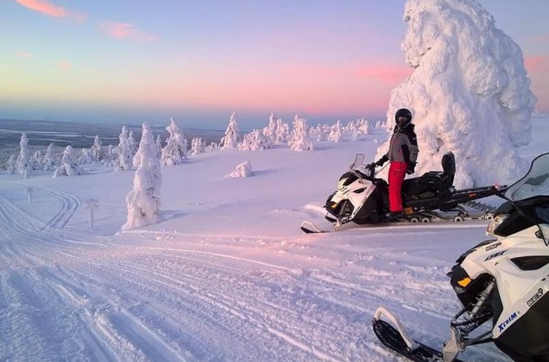 Snowmobile Safari in Arctic Circle Forest, Rovaniemi, photo 4
