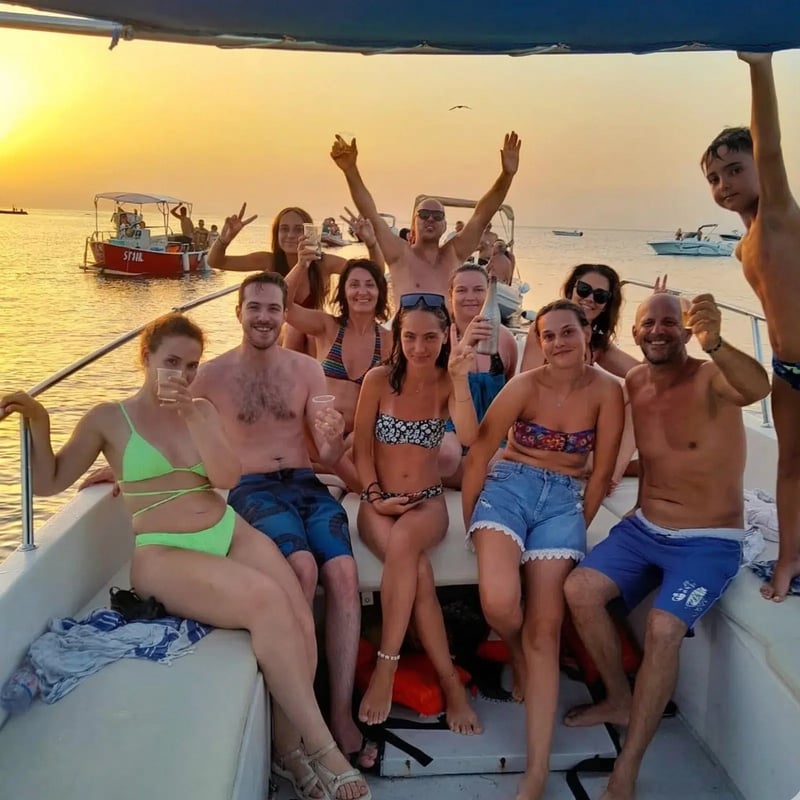 Sunset Boat Tour to Sant’Andrea Island with Aperitif & Snorkelling, photo 5