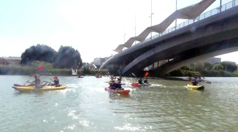 Kayaking on the Guadalquivir River in Seville, photo 5