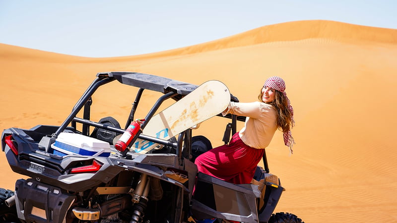 Dubai Buggy Dune Bashing with Sandboard Camel and Show, photo 3