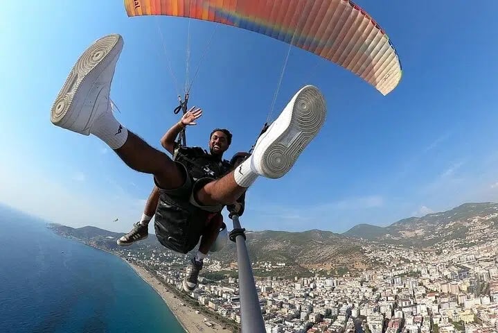 Tandem Paragliding with a Licensed Pilot from Side, photo 5