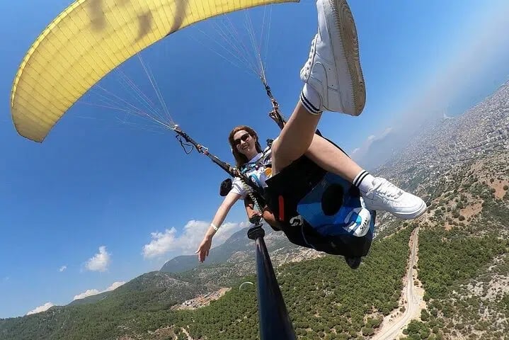 Tandem Paragliding with a Licensed Pilot from Side, photo 3