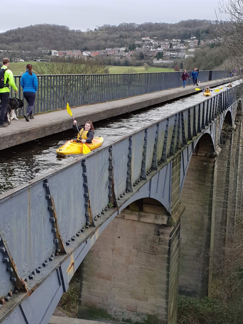 Kayak Aqueduct Cruise in Llangollen, North Wales, photo 2