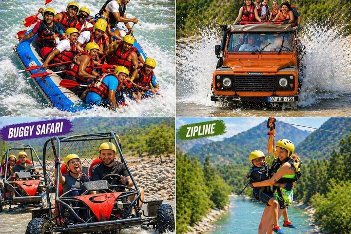 Side Super Combo 4-in-1: Rafting, Jeep Safari, Buggy and Zipline, photo 3