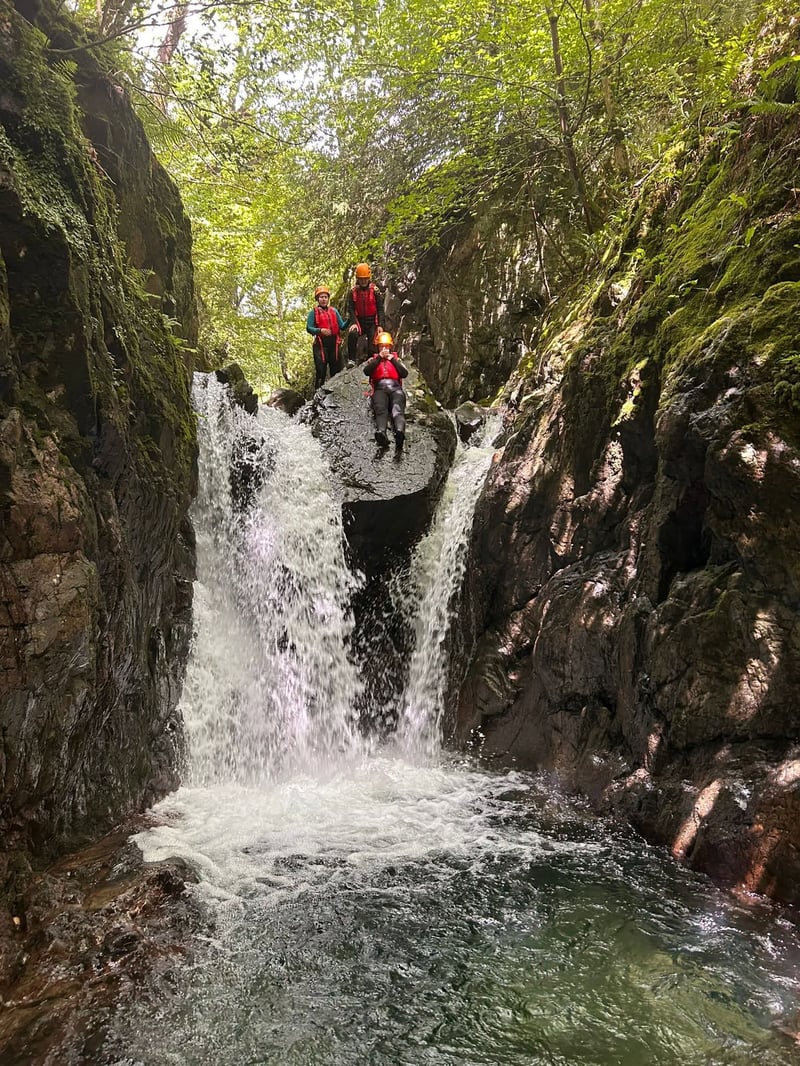 Ghyll Scrambling in Church Beck, Coniston, photo 3