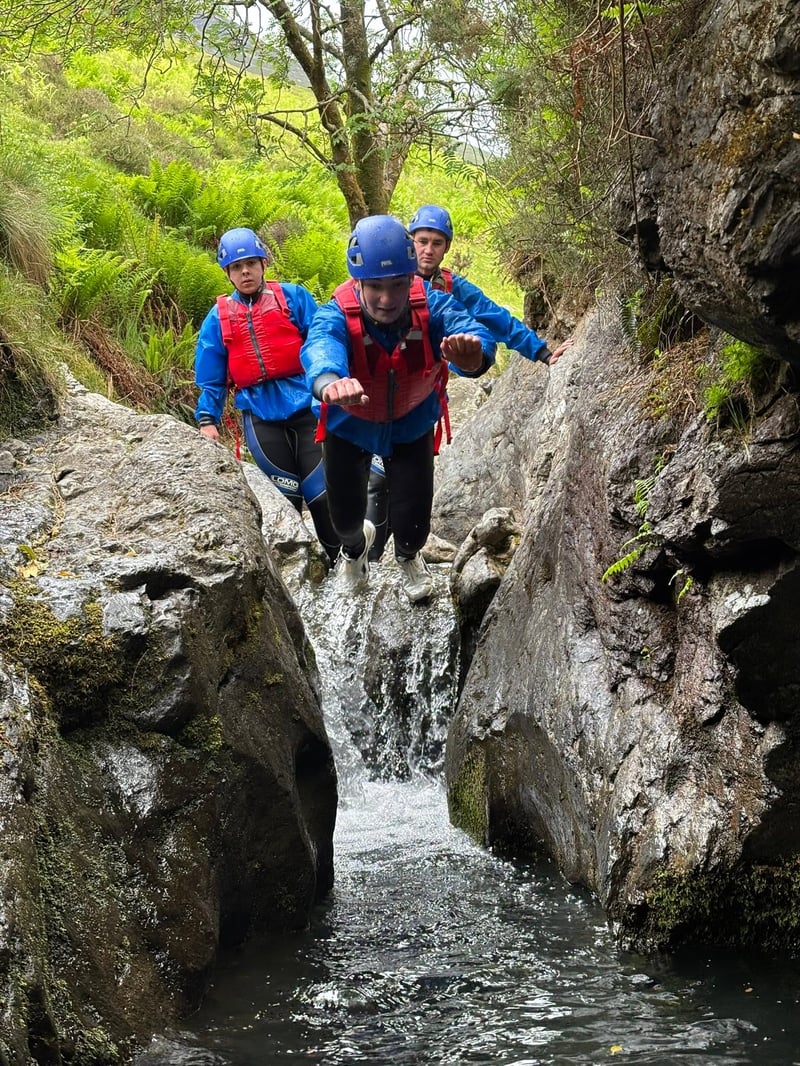 Ghyll Scrambling in Stoneycroft Ghyll, Keswick, photo 2