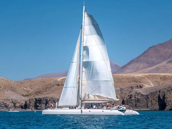 Gold Family Catamaran Sailing in Lanzarote, photo 3