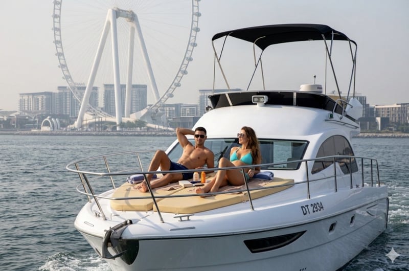Dubai 48ft Intermare Italian Yacht Charter, photo 3