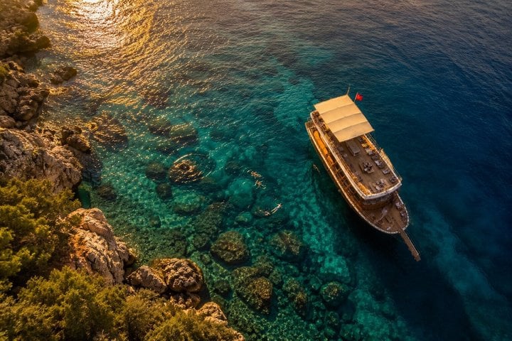 Alanya Relaxing Boat Tour with BBQ Lunch and Transfer, photo 3