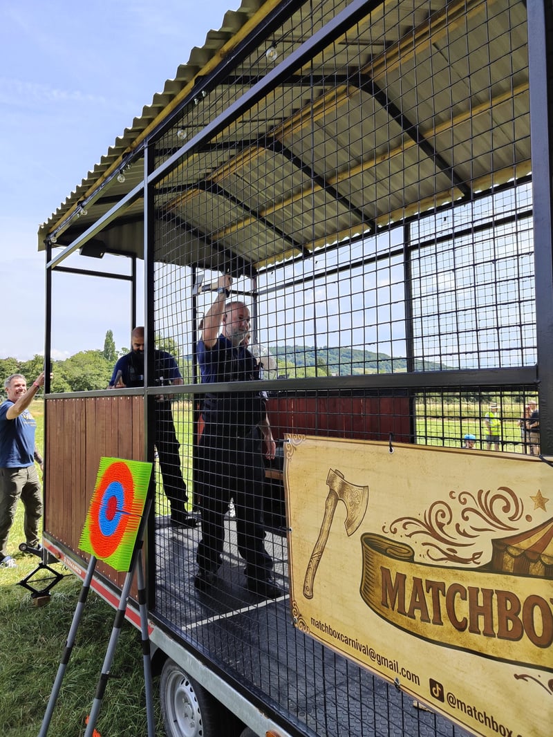 Mobile Axe Throwing and Projected Paintball Hire in South Wales, photo 3