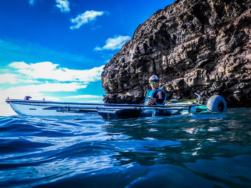 Transparent Electric Kayak Tour in Tarajalejo, Fuerteventura, photo 3