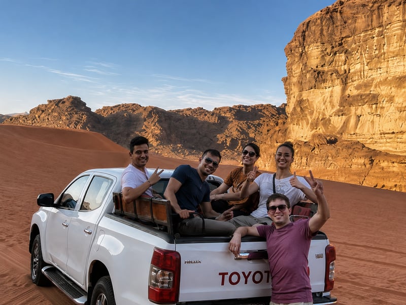 Jeep Safari with Sandboarding in Wadi Rum, photo 4